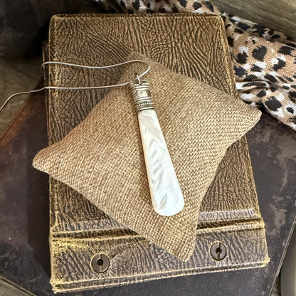 Mother Of Pearl Jam Spoon Necklace