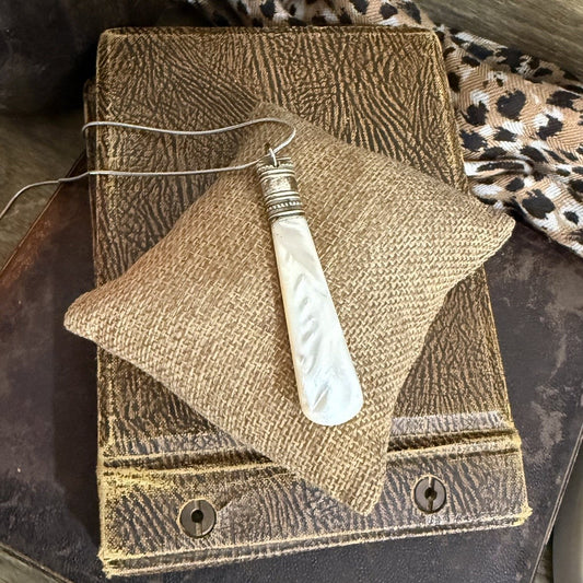 Mother Of Pearl Jam Spoon Necklace