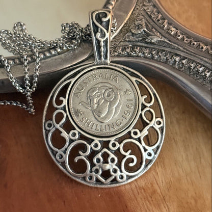1961 Australian Shilling Necklace