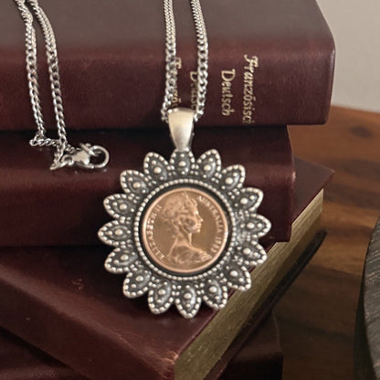 1983 Australian One Cent Coin Necklace