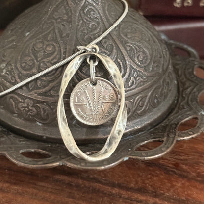 1948 Australian Threepence Necklace