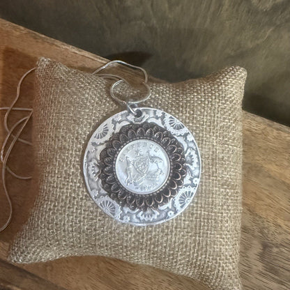 1962 Australian Sixpence Coin Necklace