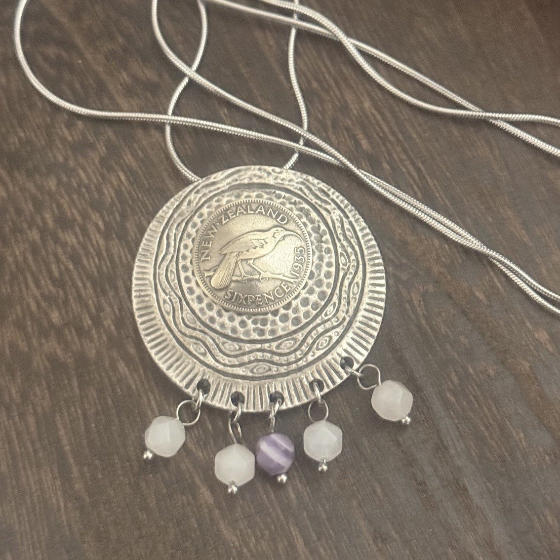 1935 New Zealand Sixpence Necklace