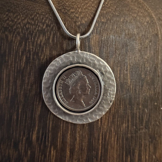1996 Australian 10 Cent Coin Necklace