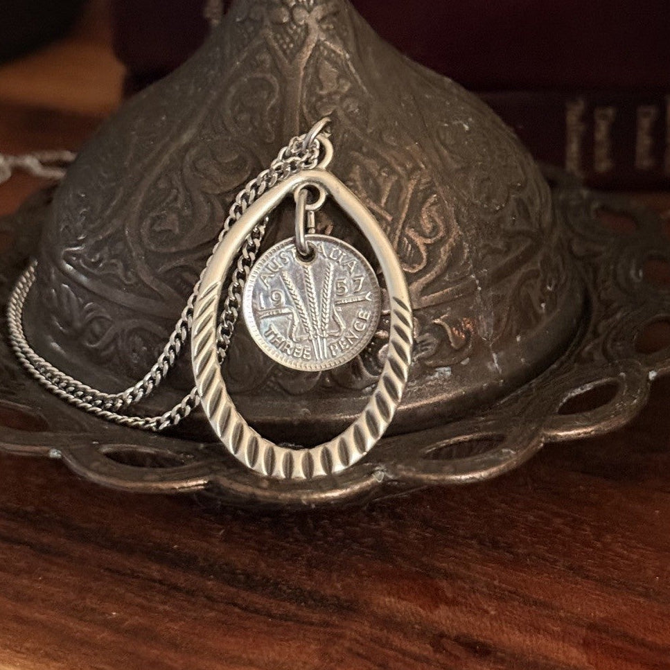 1947 Australian Threepence Necklace