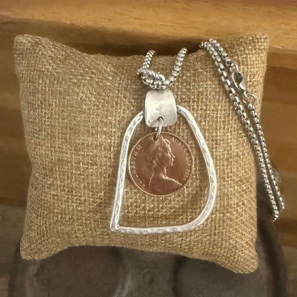 1966 Australian Two Cent Coin Necklace – A Little Piece of Home