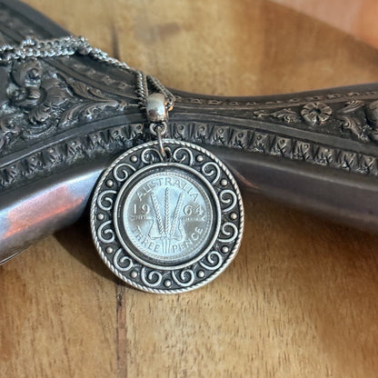 1964 Australian Threepence Necklace