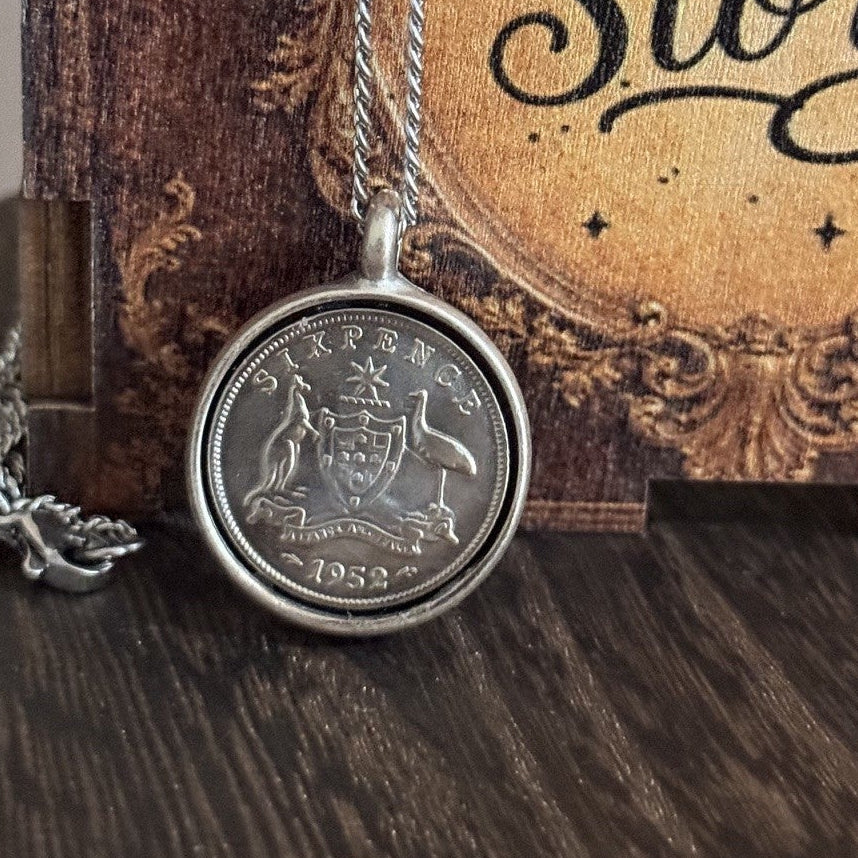 1952 Australian Sixpence Necklace