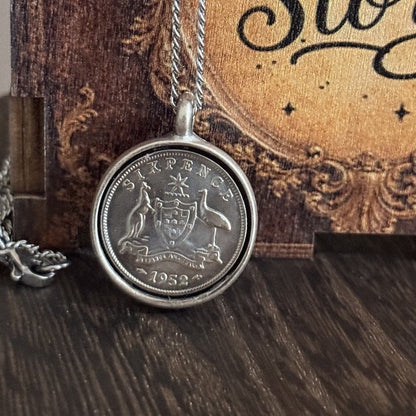 1952 Australian Sixpence Necklace