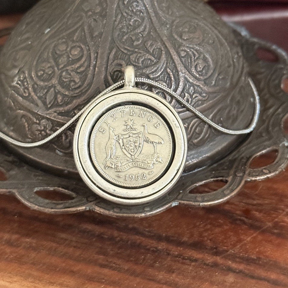 1952 Australian Sixpence Necklace