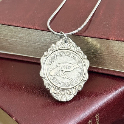 1933 New Zealand Sixpence Necklace