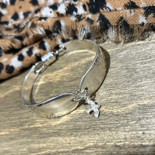 Vintage Bridal Wreath Dove Bracelet