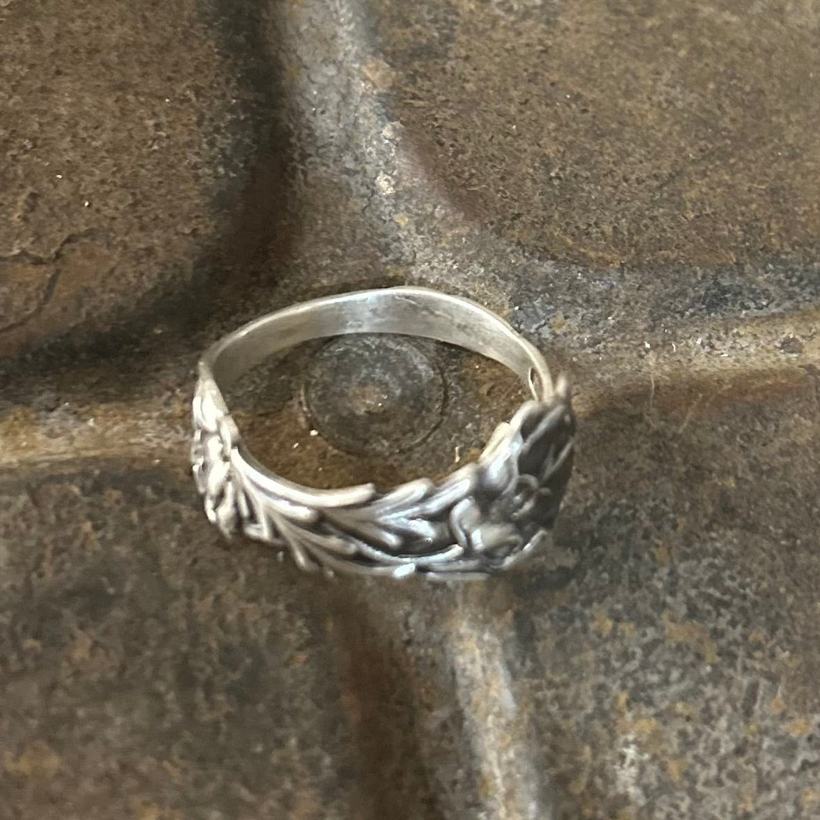 Sterling Silver Poppy Ring