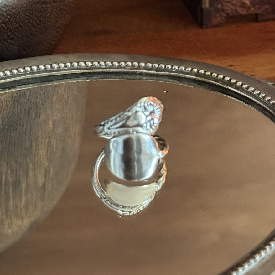 1913 Sterling Silver Sugar Nips Wrap Ring