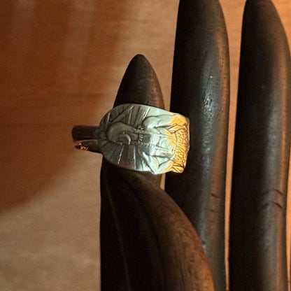Sterling Silver Native American Figural Band Ring