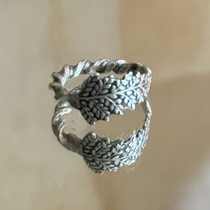 Antique Sterling Silver Spoon Handle Ring