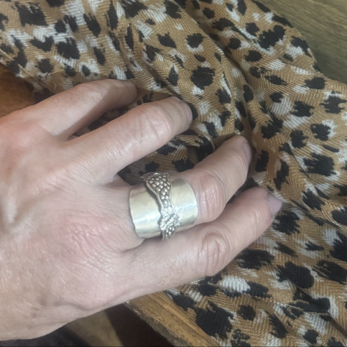 Sterling Silver Saddle Ring