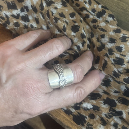 Sterling Silver Saddle Ring