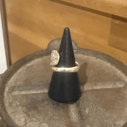 Edwardian 1900s Silverware Wrap Ring