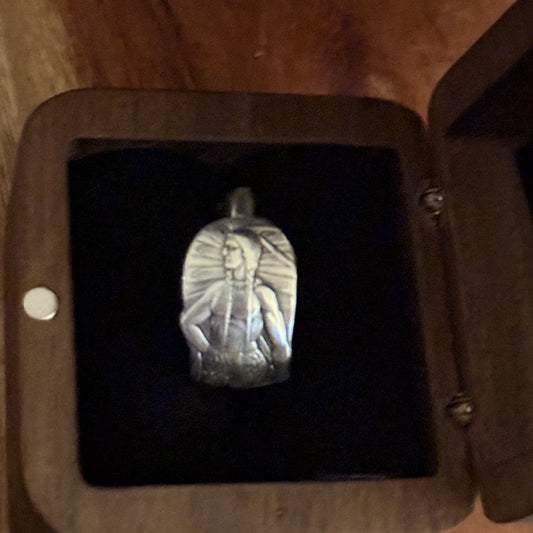 Sterling Silver Native American Figural Band Ring