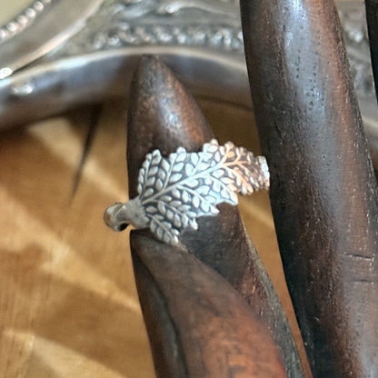 Antique Sterling Silver Spoon Handle Ring