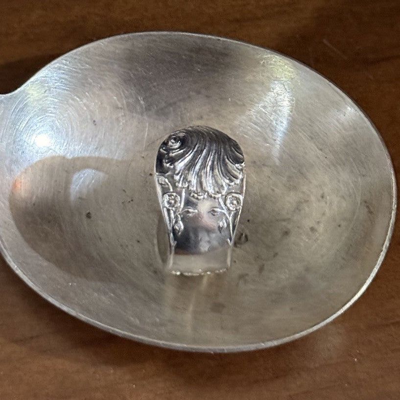 Vintage Rowbotham & Co Spoon Handle Band Ring