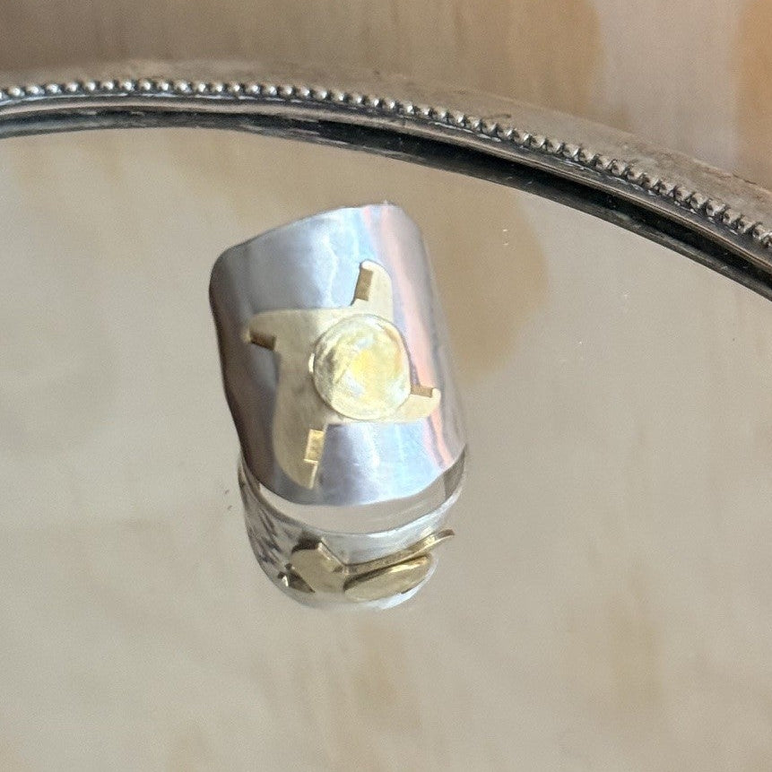 Vintage Spoon Ring Watch Movement Ring