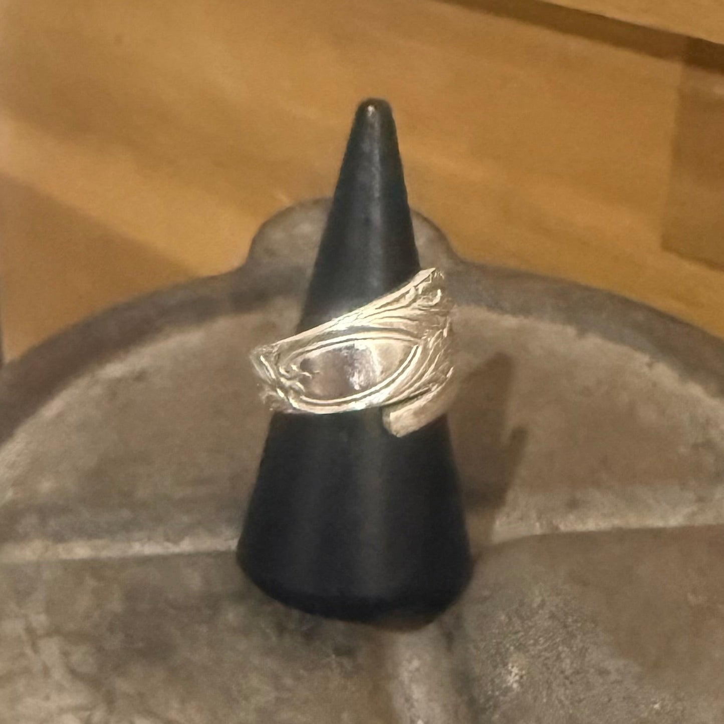 Edwardian 1900s Silverware Wrap Ring