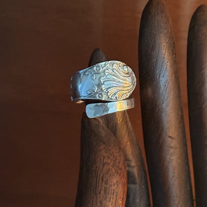 Vintage Rowbotham & Co Spoon Handle Wrap Ring