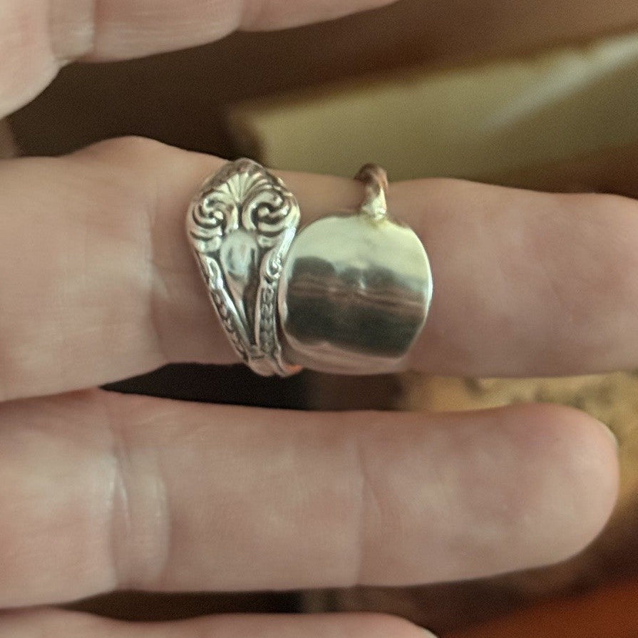 1913 Sterling Silver Sugar Nips Wrap Ring