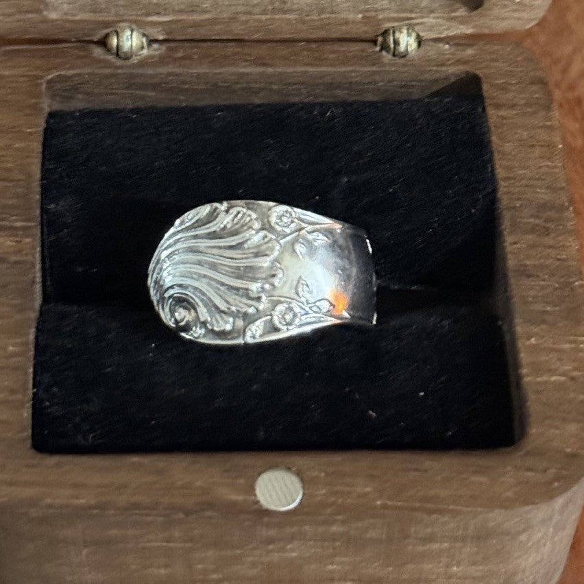 Vintage Rowbotham & Co Spoon Handle Band Ring