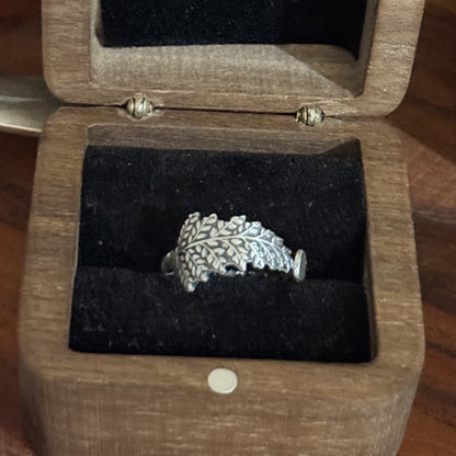Antique Sterling Silver Spoon Handle Ring