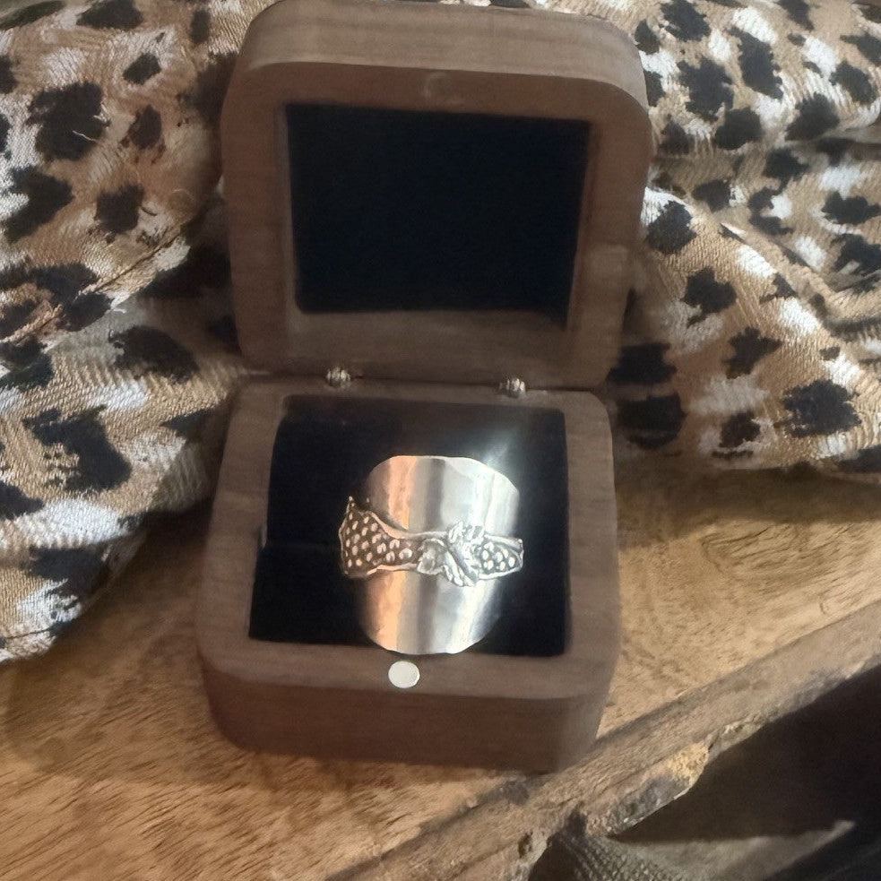 Sterling Silver Saddle Ring