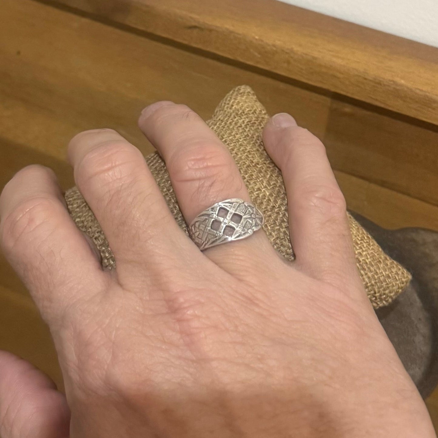 Dutch vintage spoon band ring