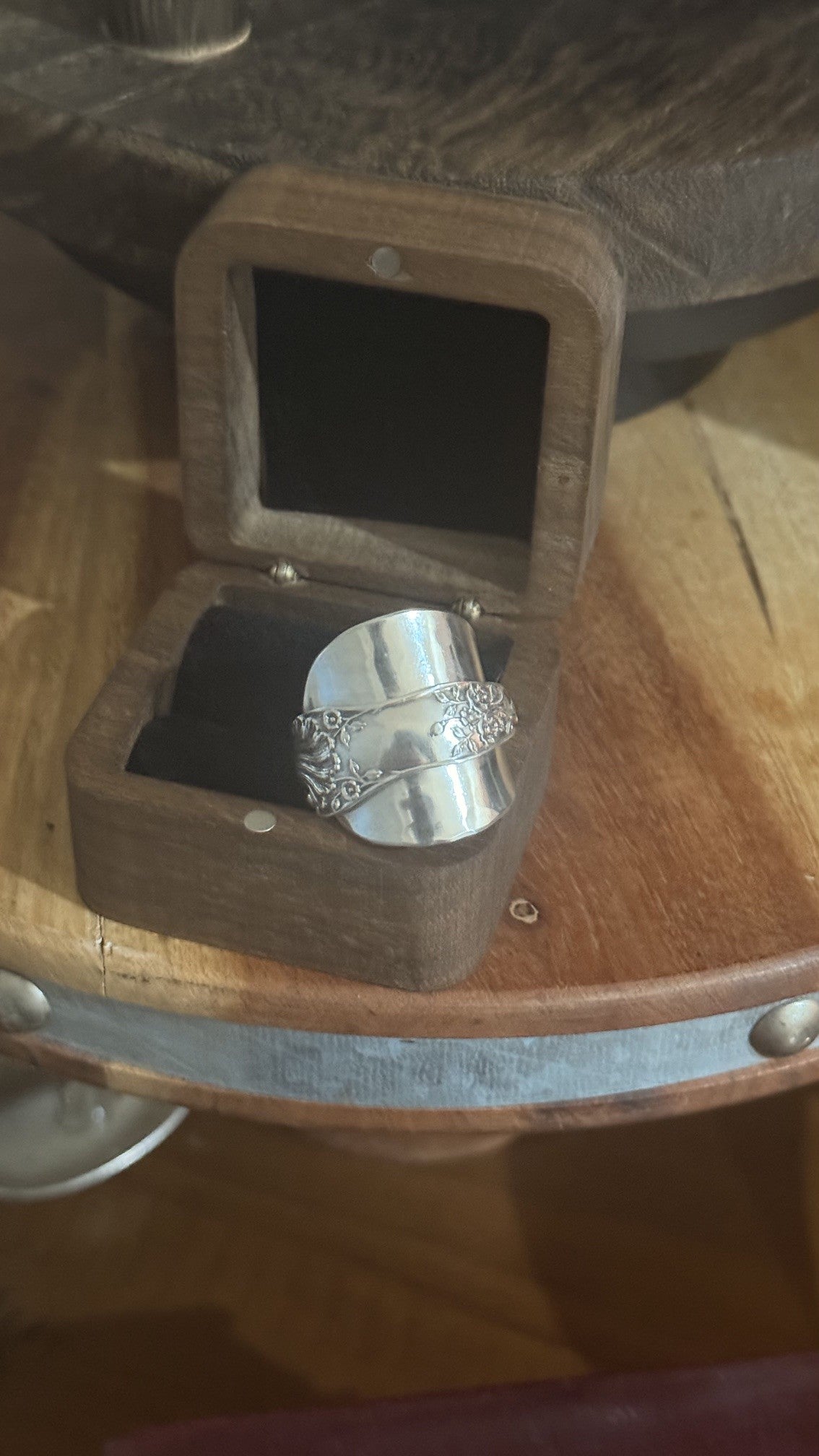 Vintage Rowbotham & Co Saddle Spoon Ring