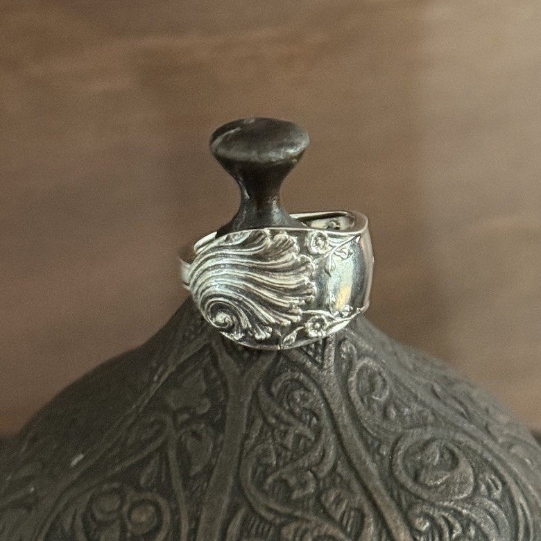 Vintage Rowbotham & Co Spoon Handle Band Ring