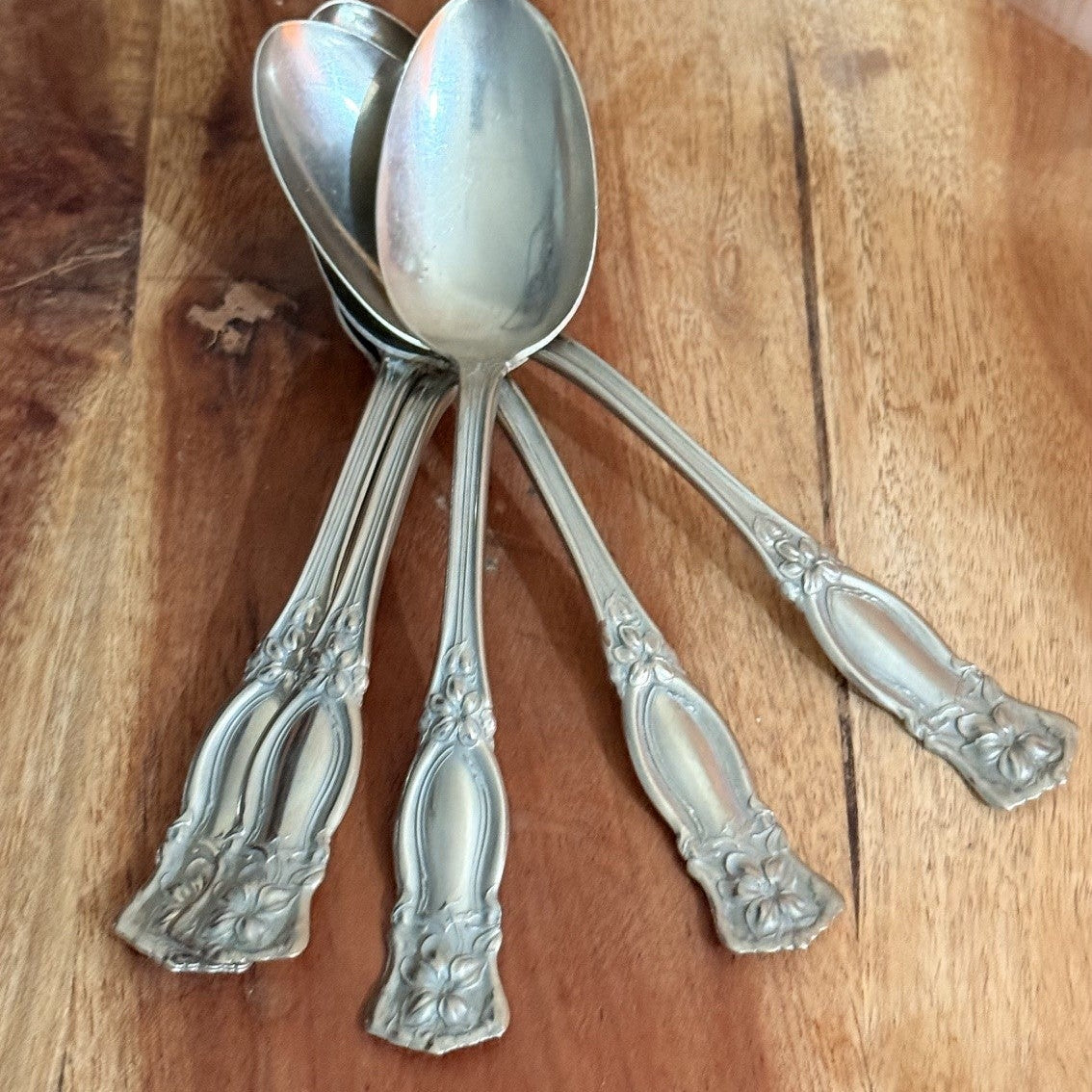 WM. A. Rogers Early 1900s Floral Spoon Handle Necklace