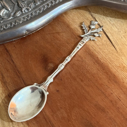Sterling Silver Scottish Thistle Spoon Ring