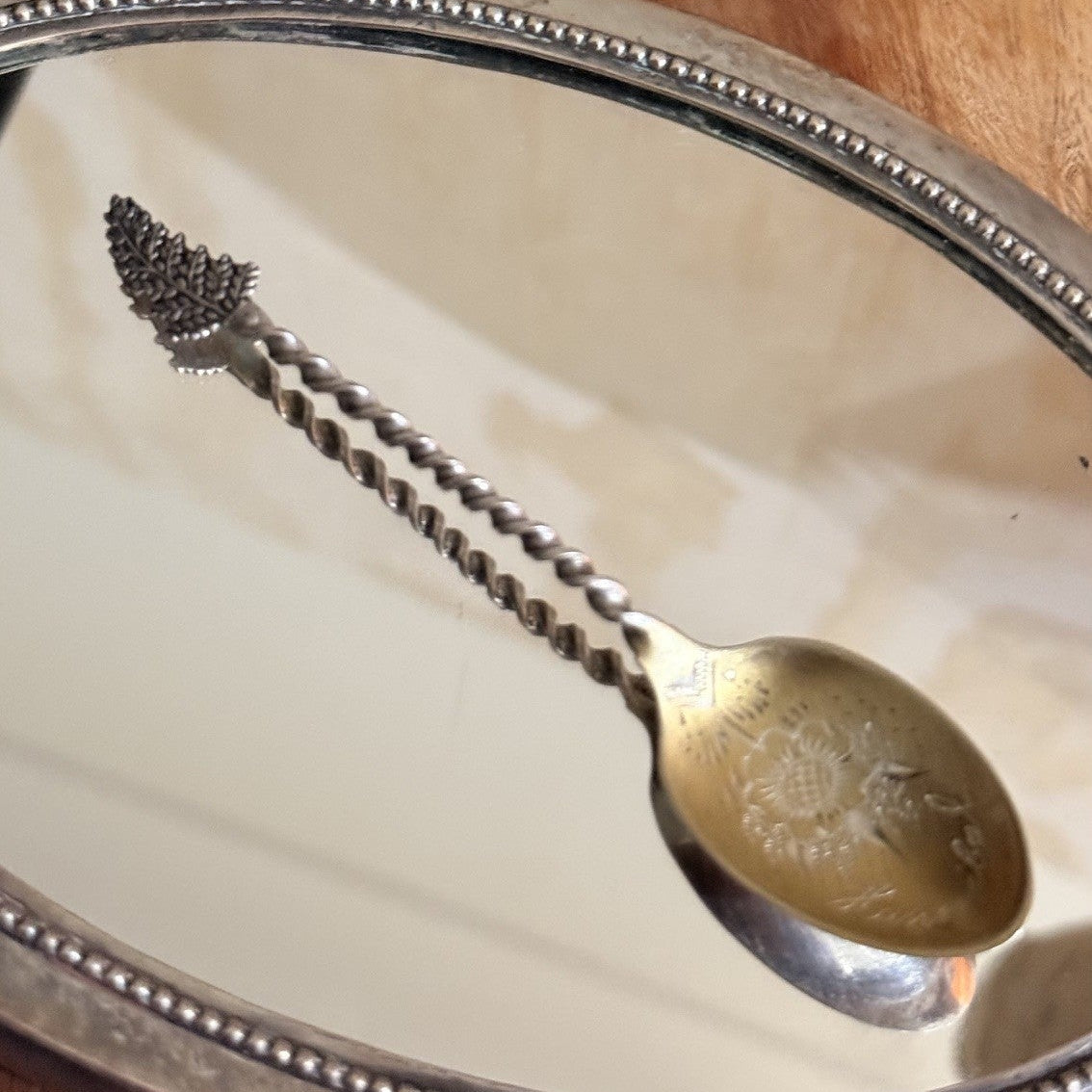 Antique Sterling Silver Spoon Handle Ring