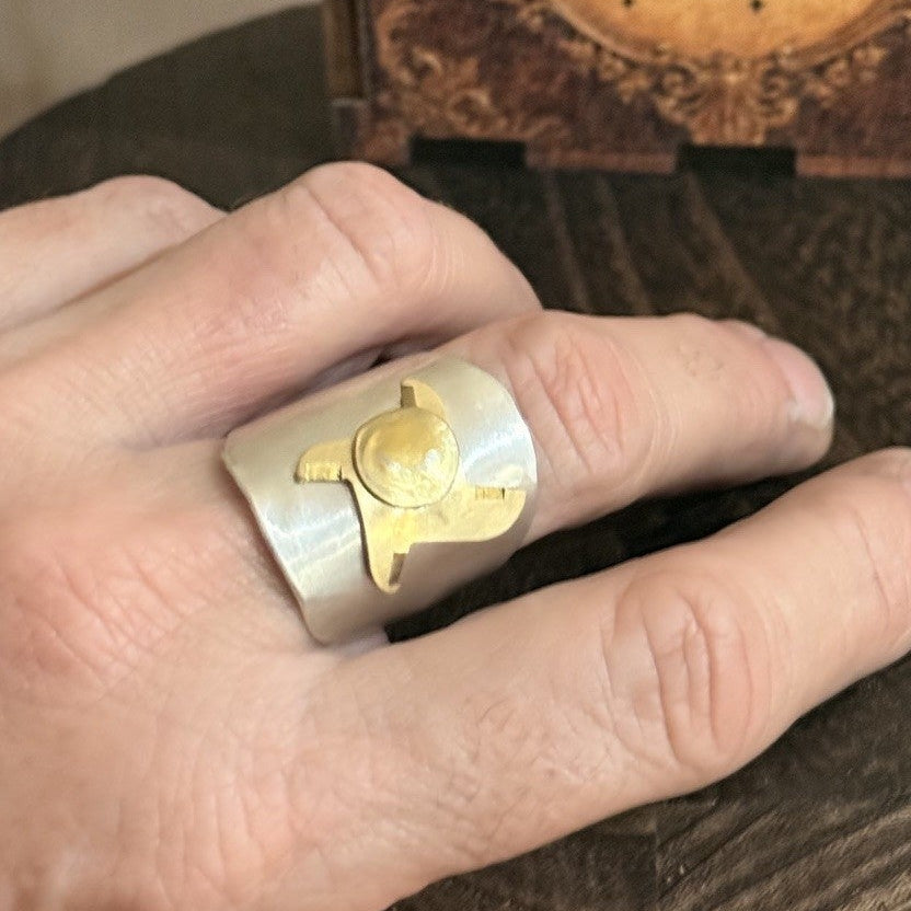 Vintage Spoon Ring Watch Movement Ring