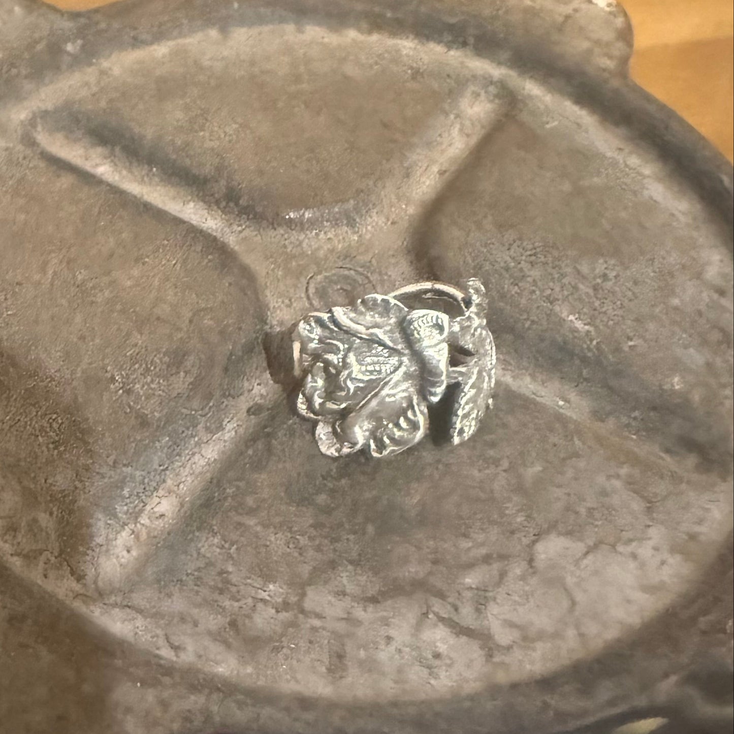 1920s Hildesheimer Rose Spoon Ring