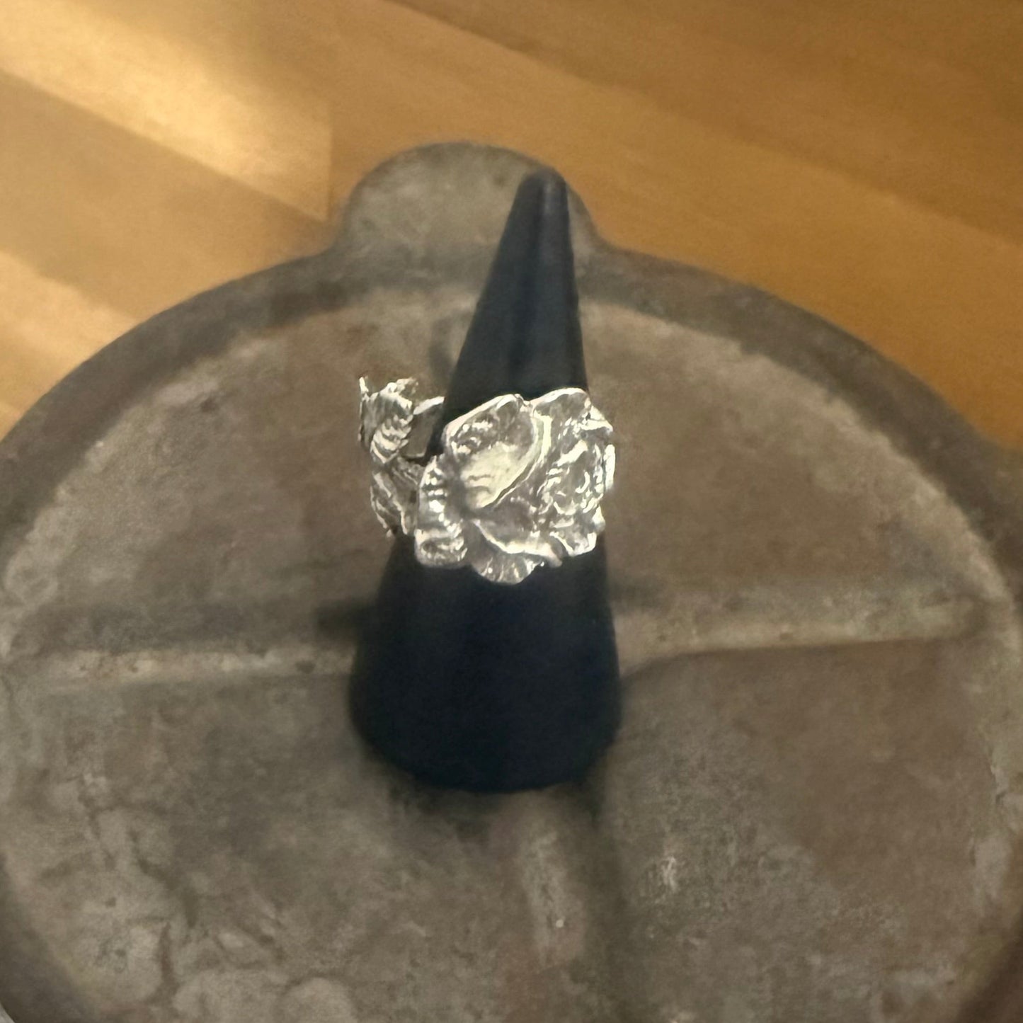 1920s Hildesheimer Rose Spoon Ring