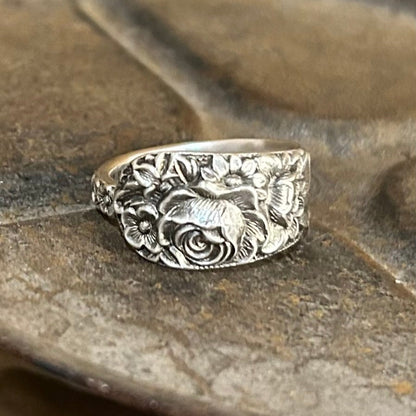 Sterling Silver Ring - Repousse 1900s
