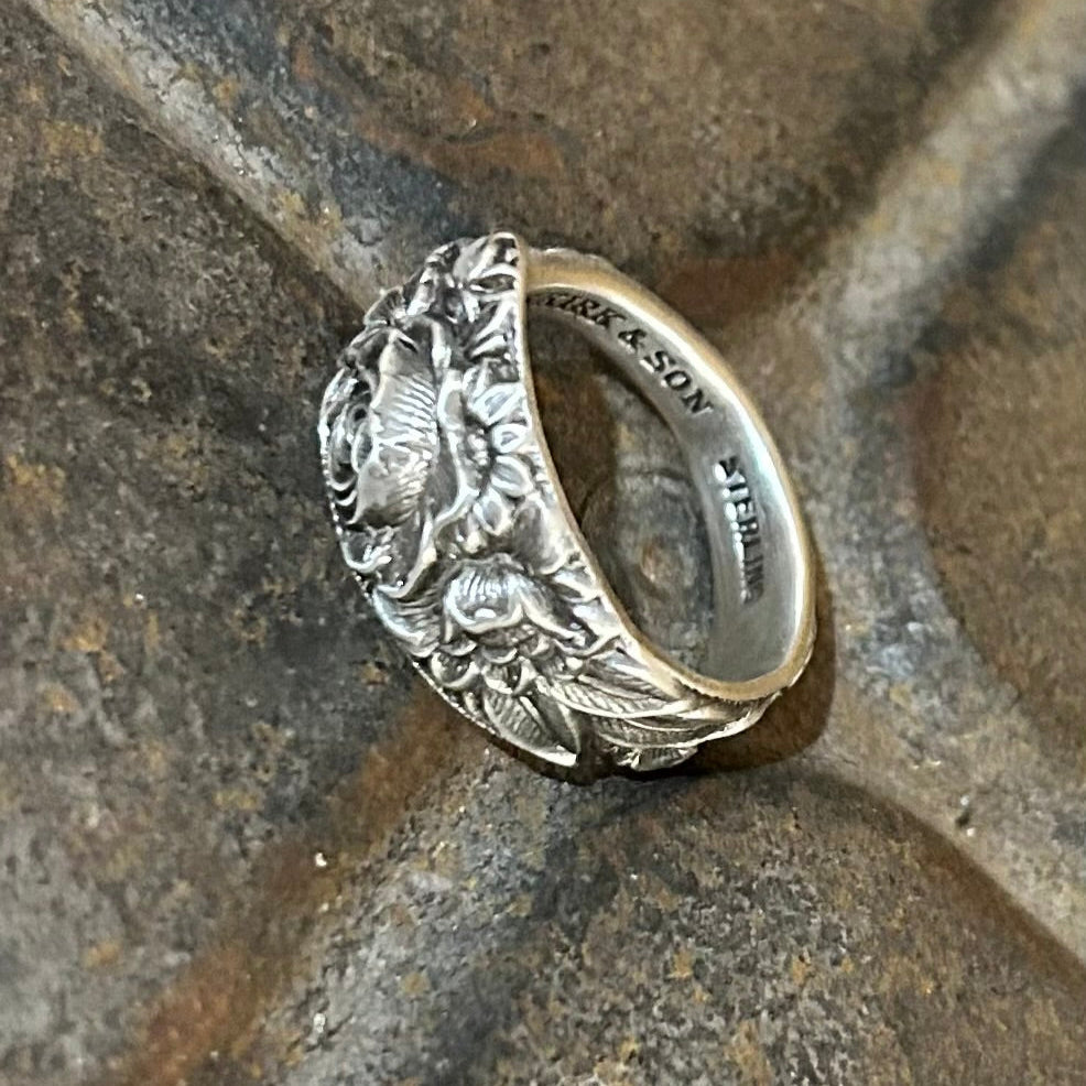 Sterling Silver Ring - Repousse 1900s