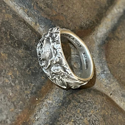 Sterling Silver Ring - Repousse 1900s
