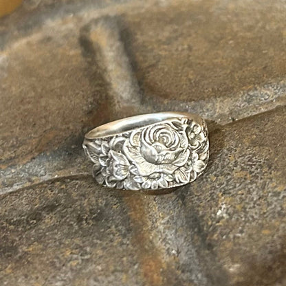 Sterling Silver Ring - Repousse 1900s