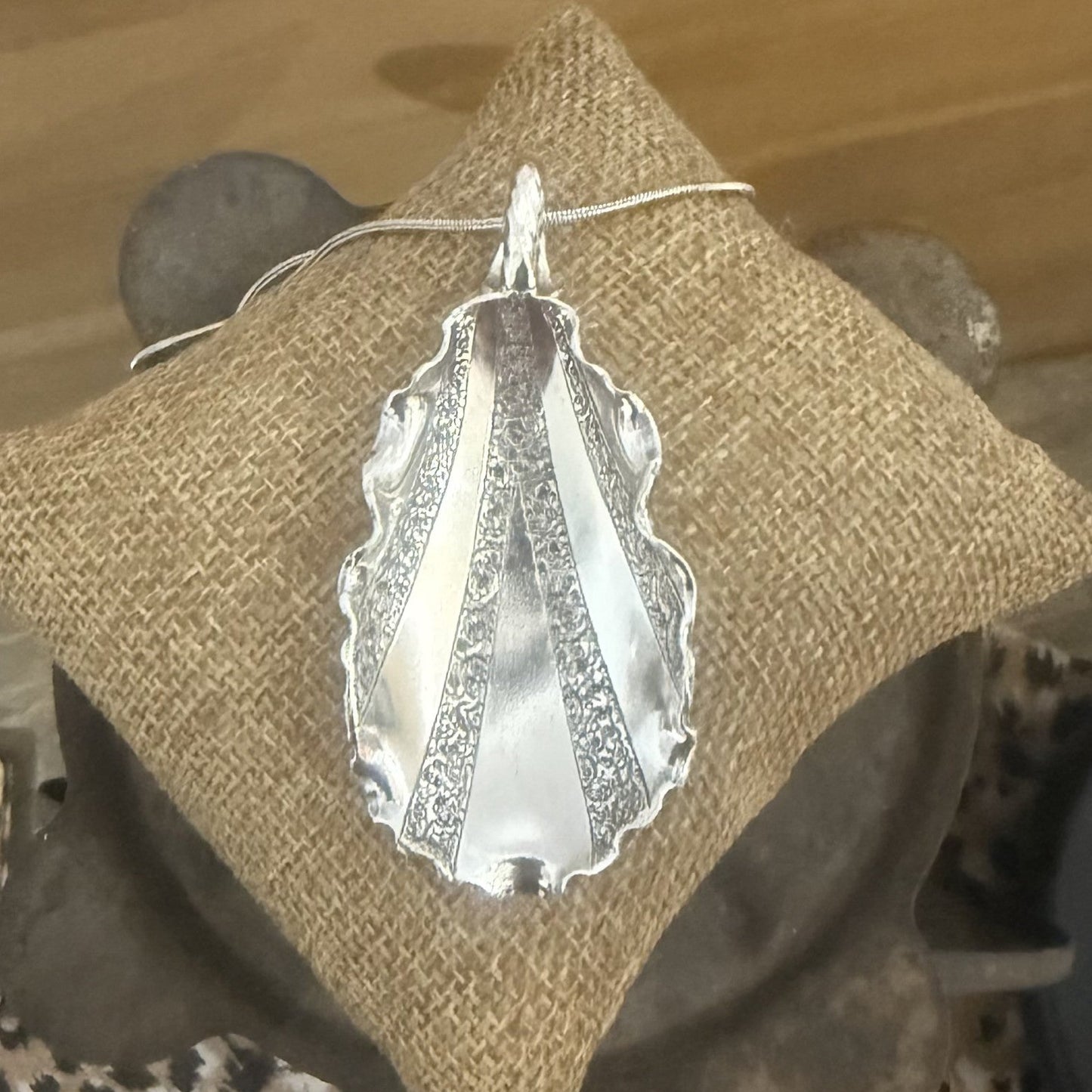 Scalloped Spoon Necklace