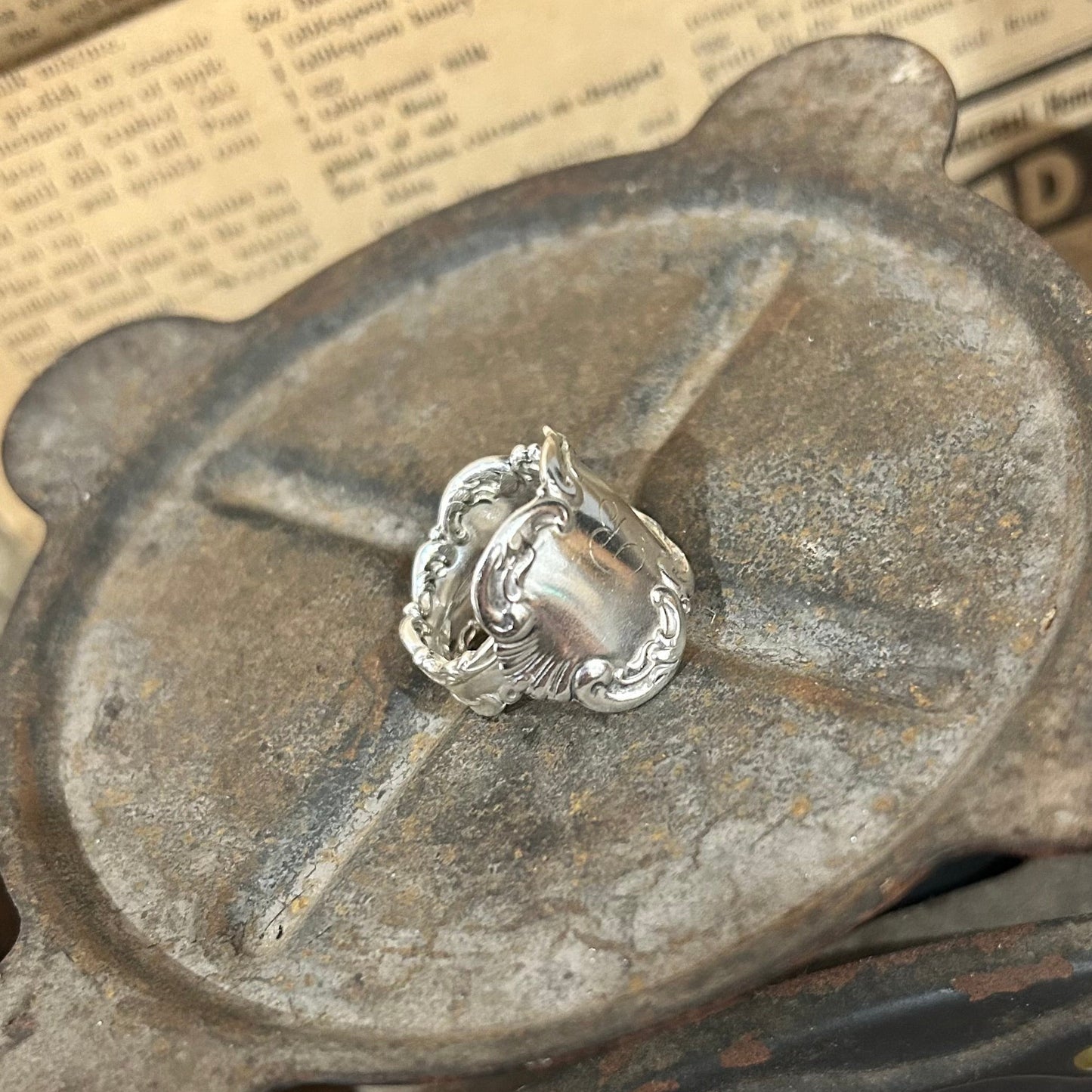 Sterling Silver Ring - Monogram B
