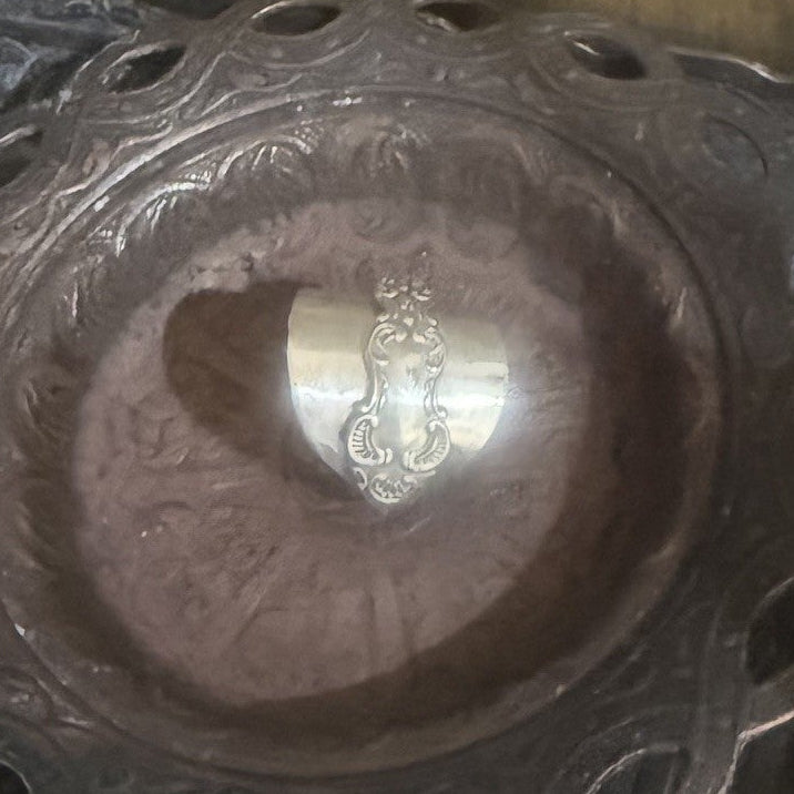 Sterling Silver Fiddle Saddle Ring
