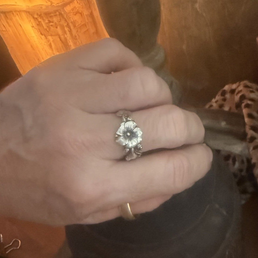 Sterling Silver Forget me not Ring